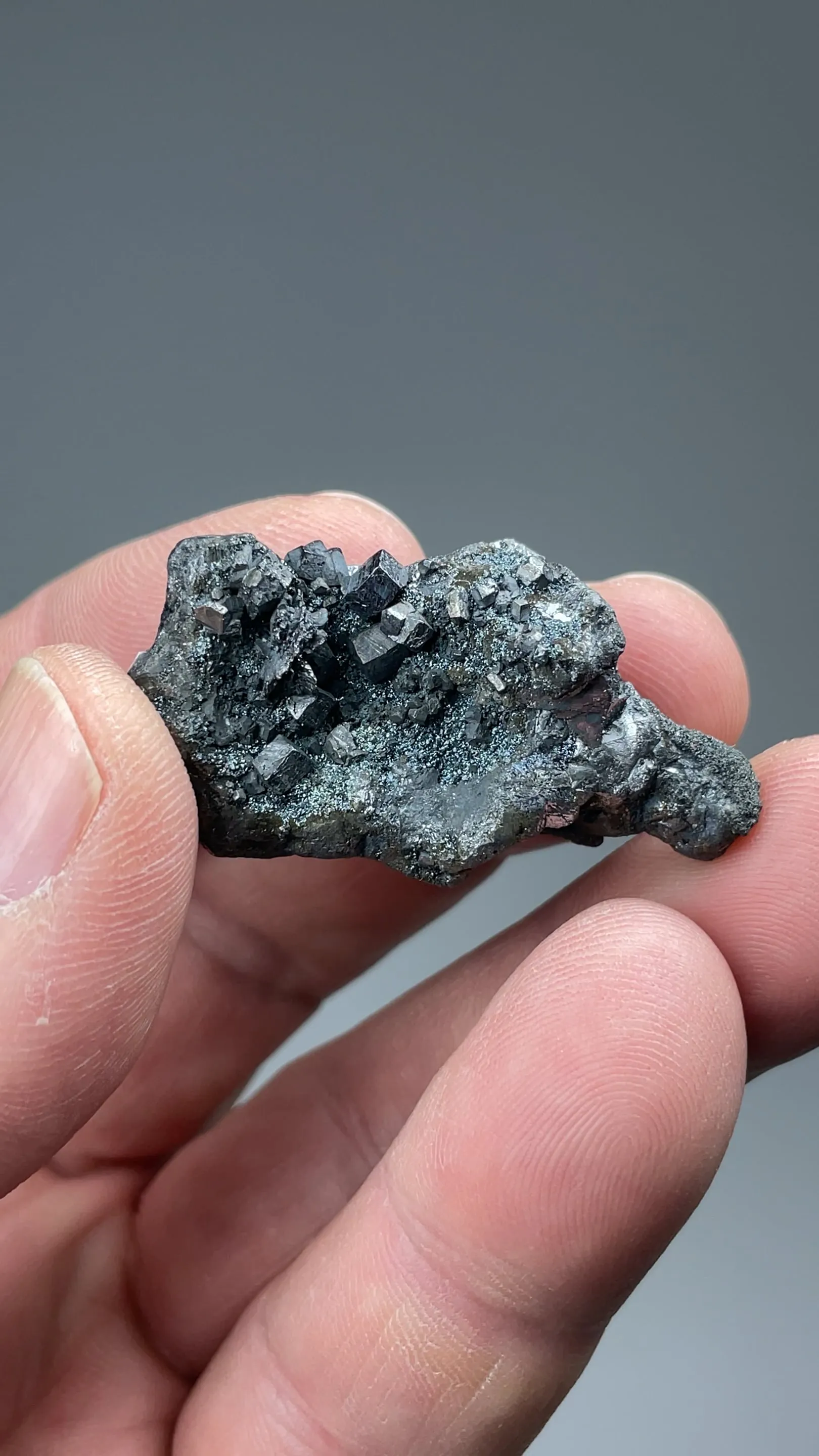 Stephanite with Pyrargyrite, Argentopyrite - image 4