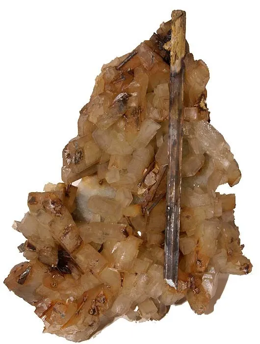 Stibiconite, Stibnite, Baryte image