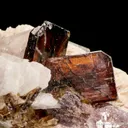 Stibiotantalite, Lepidolite and Albite on Microcline - image 4