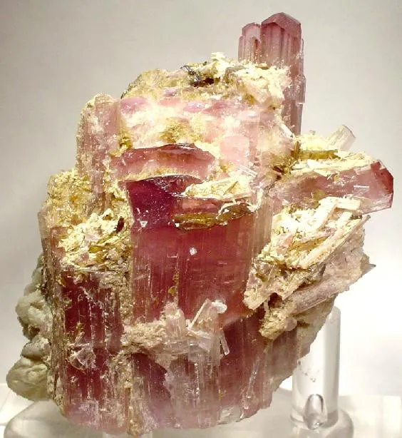 Stibiotantalite, Tourmaline, Lepidolite image