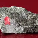 Stibivanite (co-type locality) with Clinochlore on Dolomite - image 1