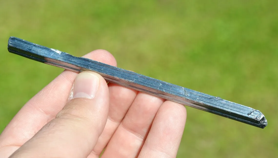 Stibnite 20 grams - Wuning Mine, Qingjiang, Wuning Co., Jiujiang, Jiangxi, China - image 2