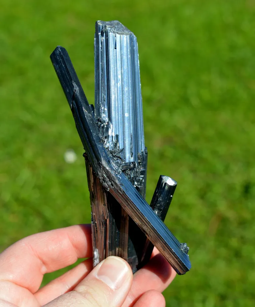 Stibnite 214 grams - Wuning Mine, Qingjiang, Wuning Co., Jiujiang, Jiangxi, China - image 5