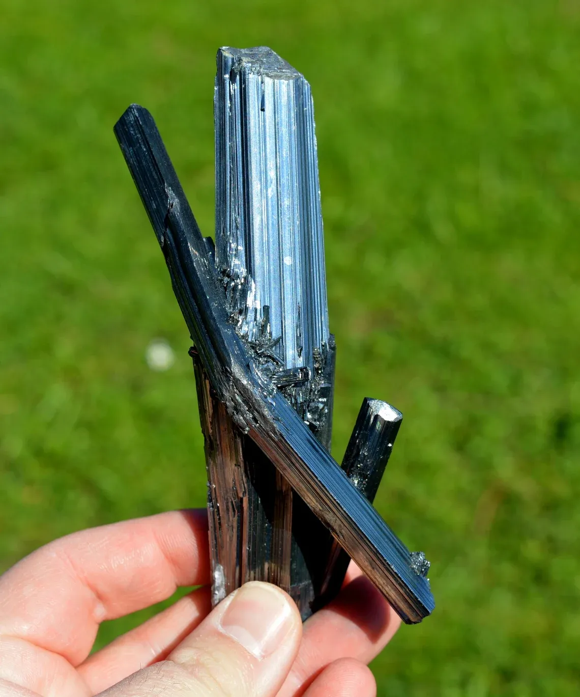 Stibnite 214 grams - Wuning Mine, Qingjiang, Wuning Co., Jiujiang, Jiangxi, China - image 5