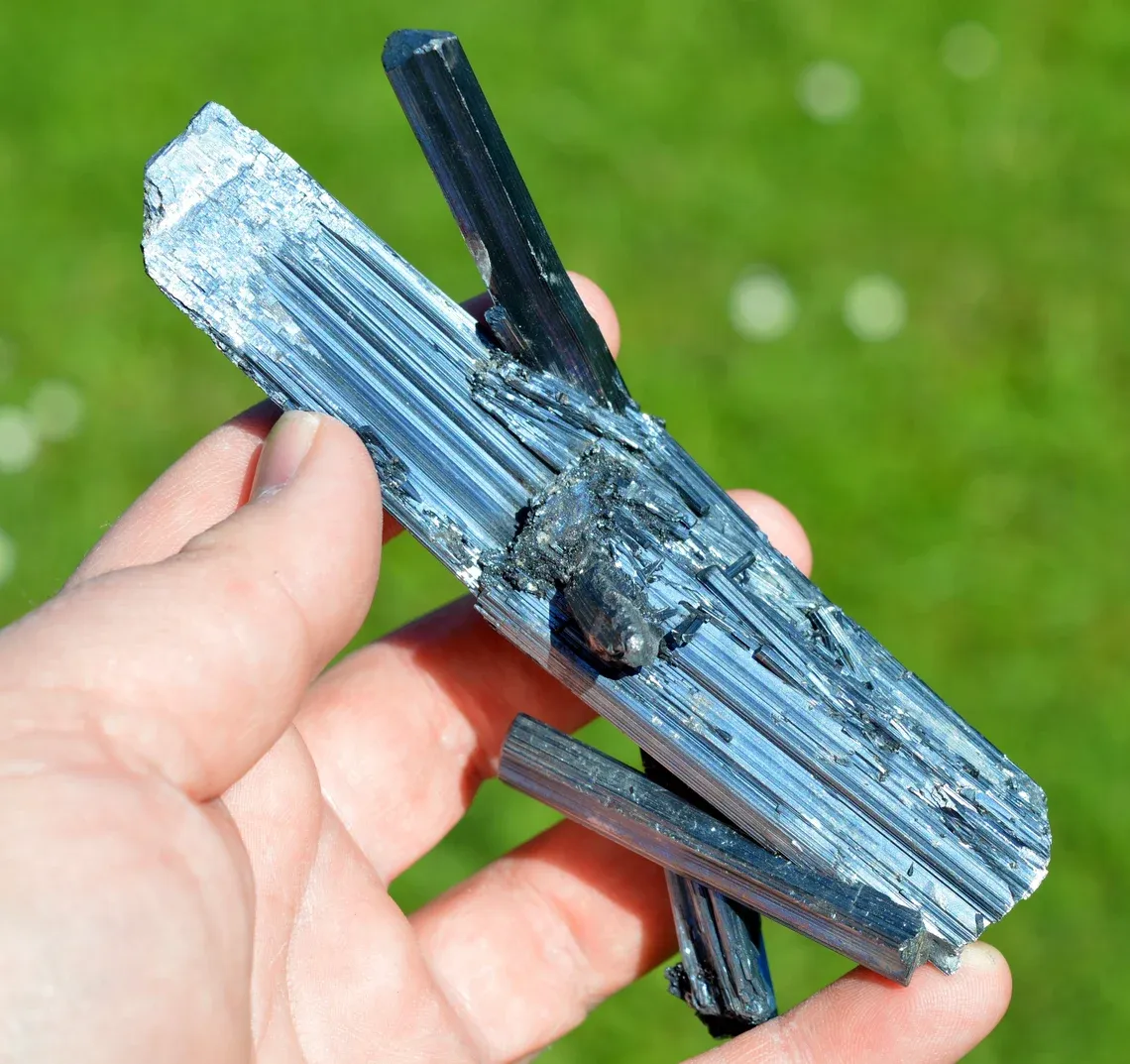 Stibnite 214 grams - Wuning Mine, Qingjiang, Wuning Co., Jiujiang, Jiangxi, China - image 2