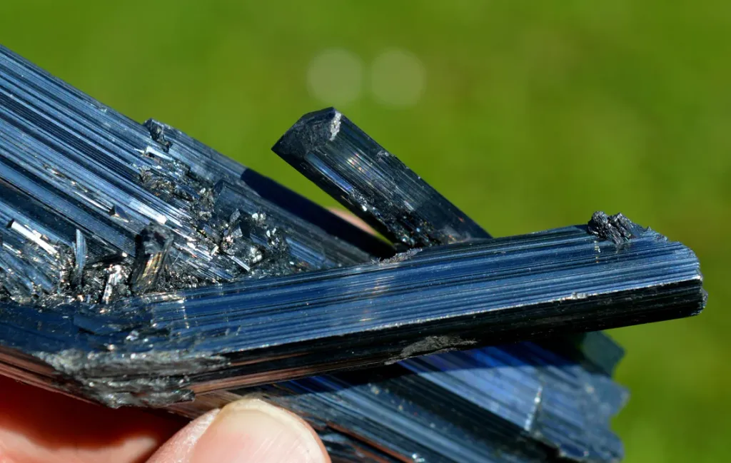 Stibnite 214 grams - Wuning Mine, Qingjiang, Wuning Co., Jiujiang, Jiangxi, China - image 8