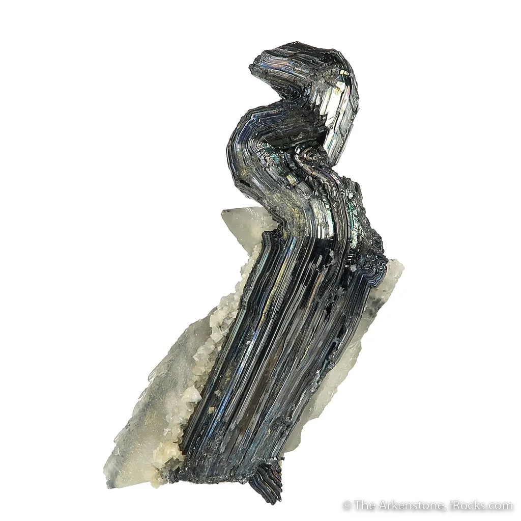 Stibnite and Calcite image