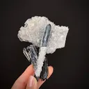 Stibnite and Fluorite (fluorescent) - image 2