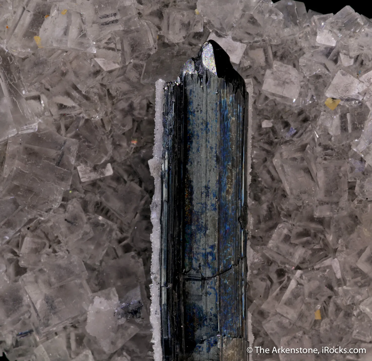 Stibnite and Fluorite (fluorescent) - image 6