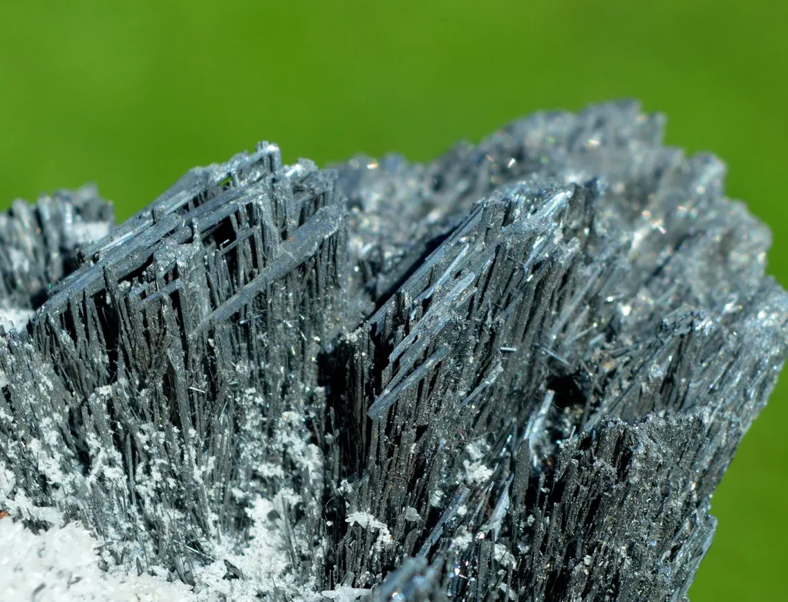 Stibnite & Barite - 458 grams - Herja Mine, Baia Mare, Maramureș, Romania - image 3