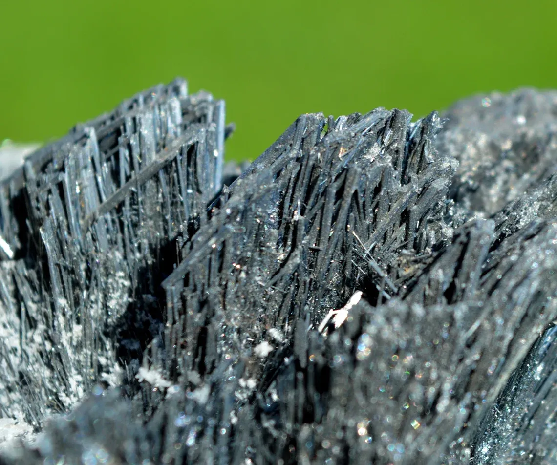 Stibnite & Barite - 458 grams - Herja Mine, Baia Mare, Maramureș, Romania - image 5