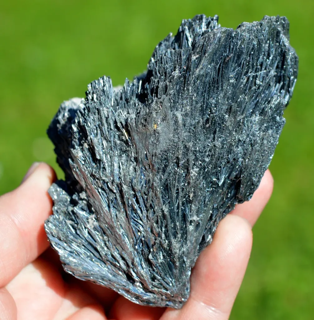 Stibnite & Barite - 458 grams - Herja Mine, Baia Mare, Maramureș, Romania - image 6