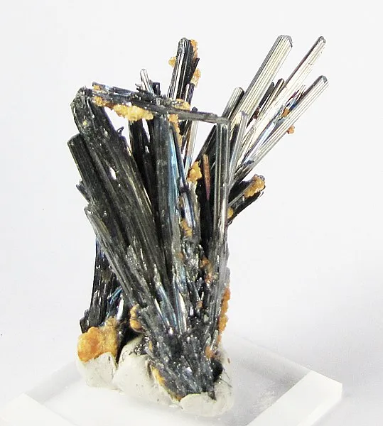 Stibnite, Calcite image