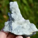 Stibnite & Calcite - 288 grams - Xikuangshan Sb deposit, Lengshuijiang Co., Loudi, Hunan, China - image 2