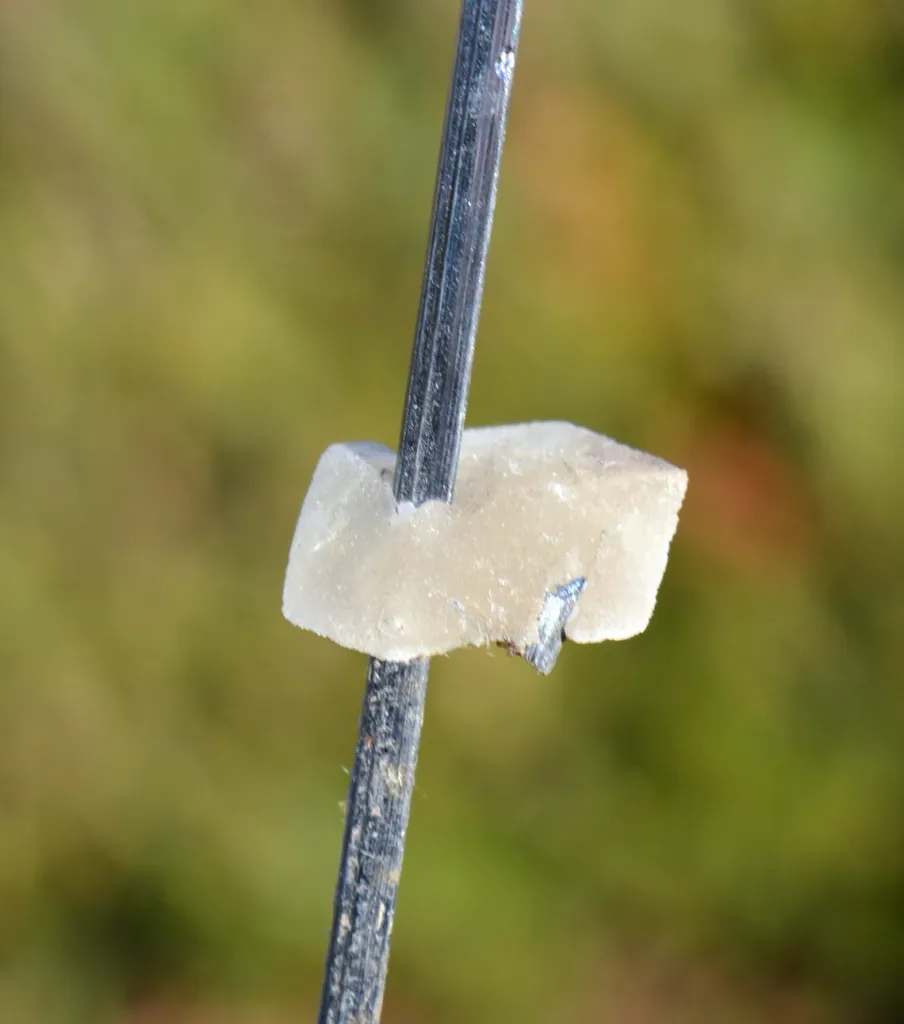Stibnite & Calcite - 5 grams - Xikuangshan Sb deposit, Lengshuijiang Co., Loudi, Hunan, China - image 4