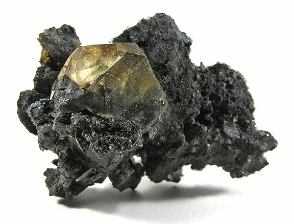 Stibnite, Calcite image