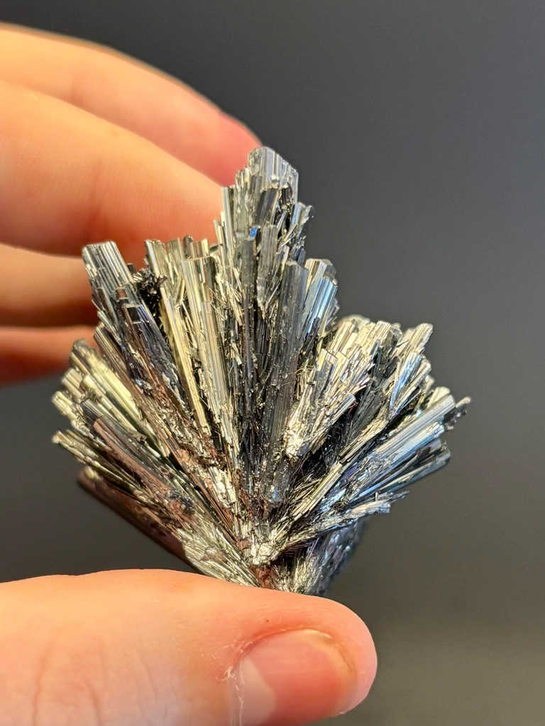 Stibnite from Herja Mine, Baia Mare, Maramureș County, Romania - image 2