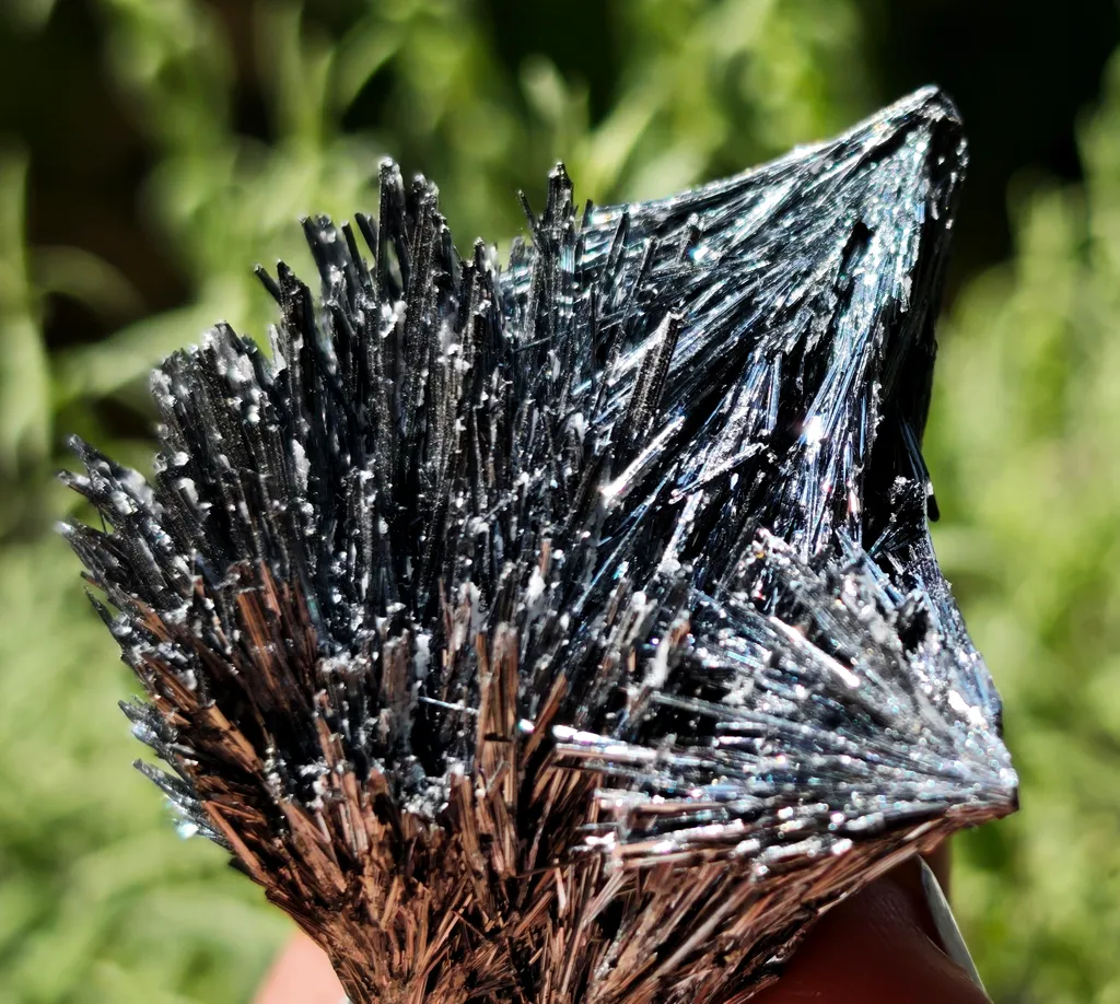 Stibnite from Herja Mine, Baia Mare, Maramureș County, Romania image