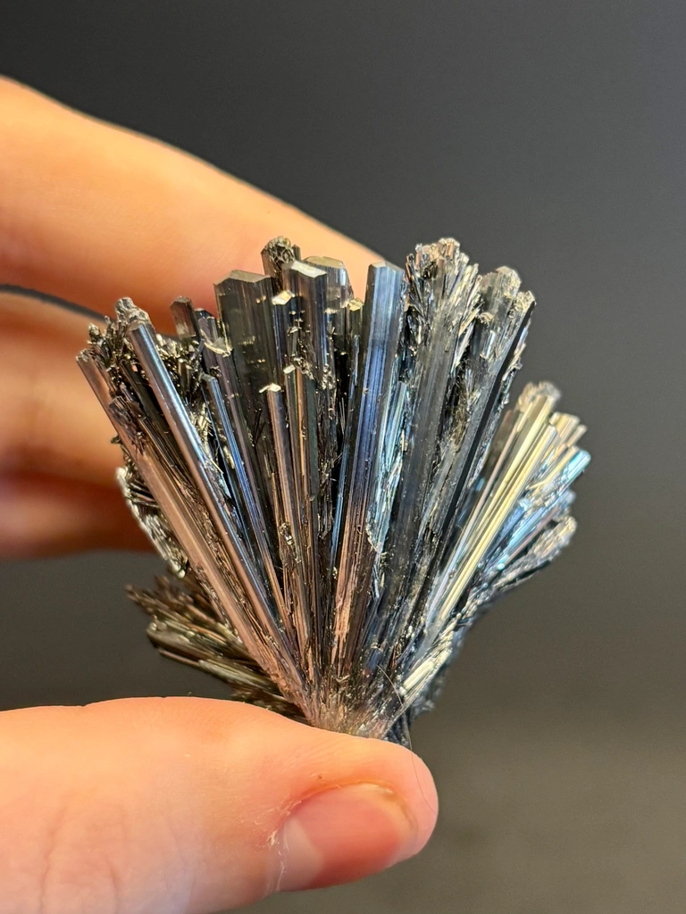 Stibnite from Herja Mine, Baia Mare, Maramureș County, Romania - image 3