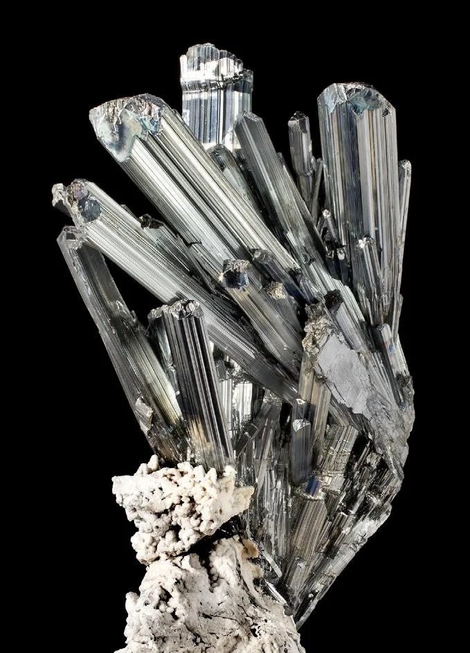 Stibnite from Lushi County, Henan, China image