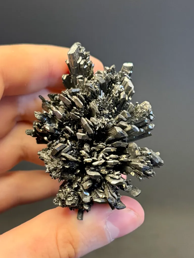 Stibnite from Romania, Maramureș County, Baia Mare, Herja Mine image