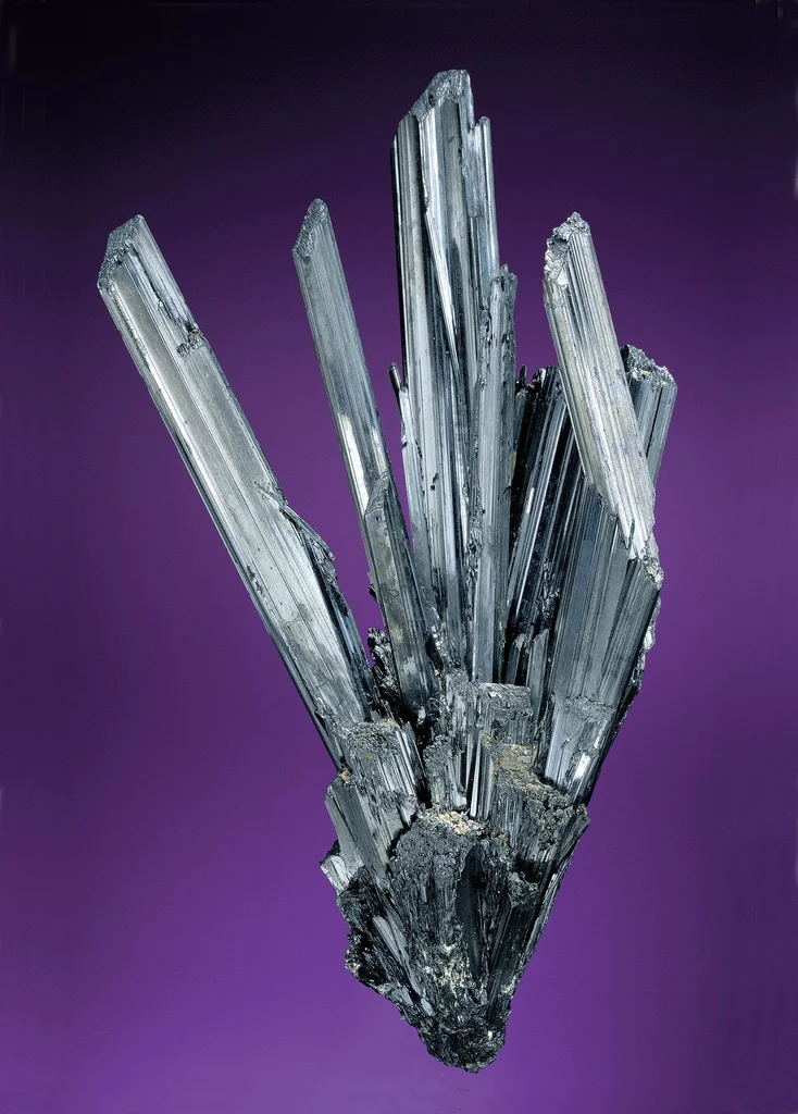 Stibnite from White Caps Mine, Nevada, USA image
