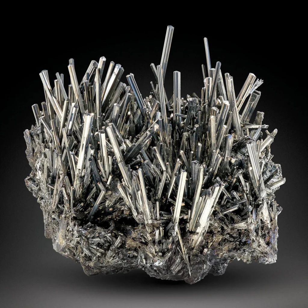 Stibnite from Wuning Mine, Jiangxi, China image