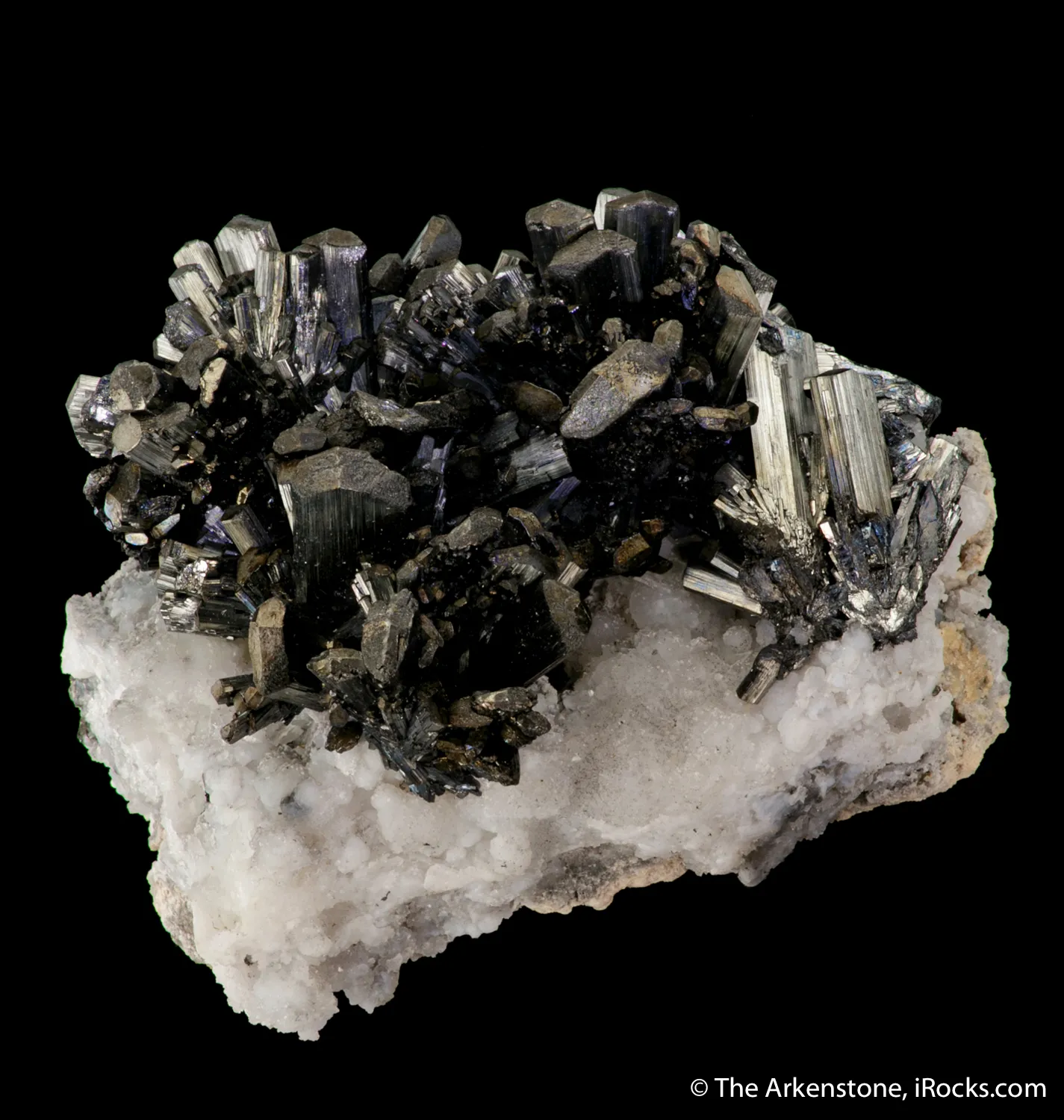 Stibnite on Calcite - image 1
