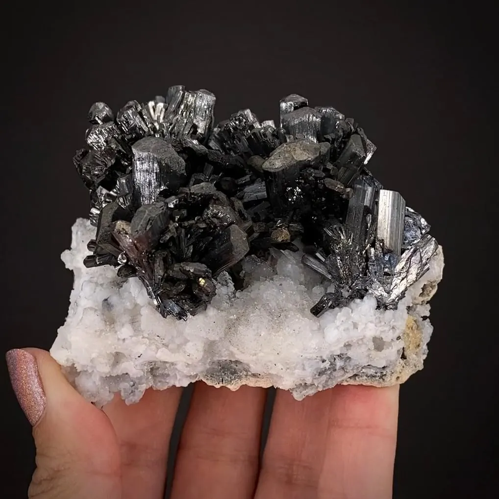 Stibnite on Calcite - image 2