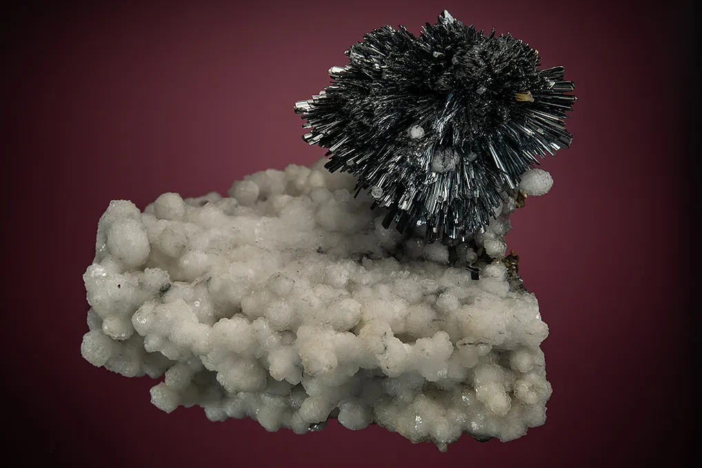 Stibnite on Calcite image