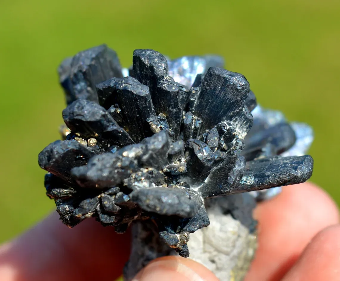 Stibnite & Pyrite Quartz 133 grams - Cizma mine, Cizma, Mica valley, Maramureș County, Romania - image 5