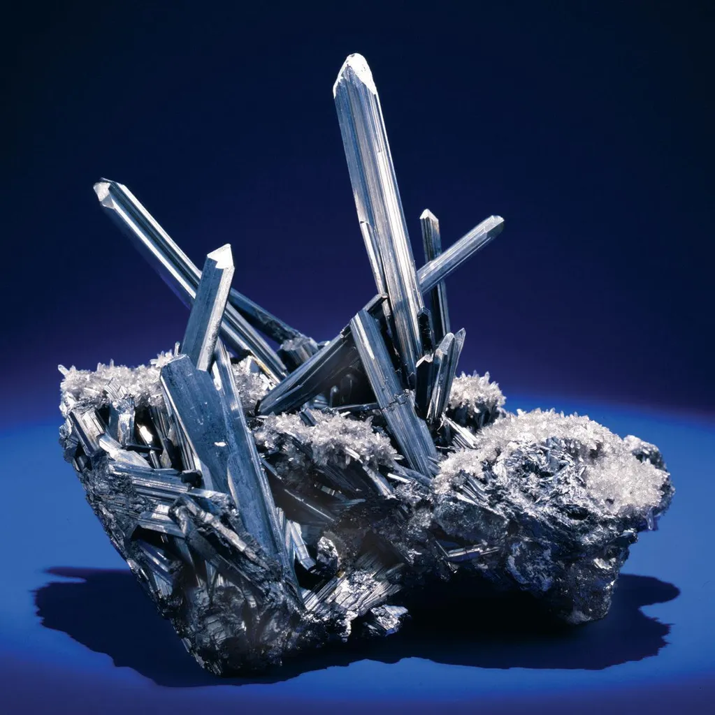 Stibnite, Quartz image