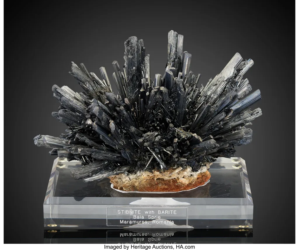 Stibnite with Barite image
