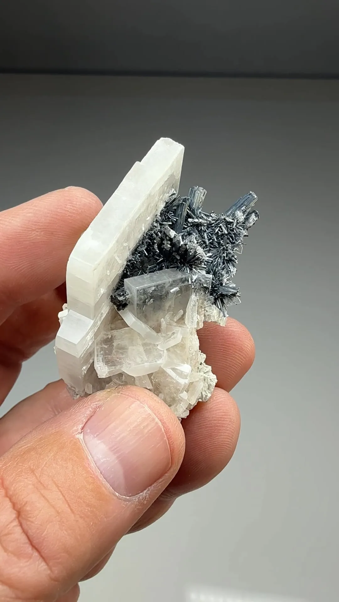 Stibnite with Barite - image 2