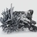 Stibnite with Barite & Quartz, China - image 1