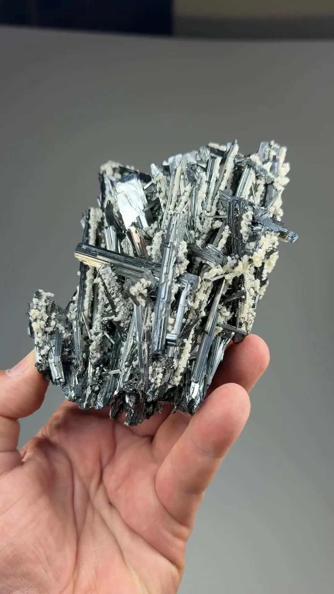 Stibnite with Calcite - image 2