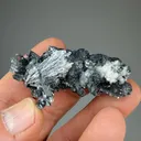 Stibnite with Calcite, Boulangerite - image 2