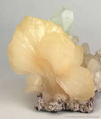 Stilbite and Fluorapophyllite on Stilbite - image 3