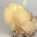 Stilbite and Fluorapophyllite on Stilbite - image 3