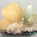 Stilbite and Fluorapophyllite on Stilbite - image 2