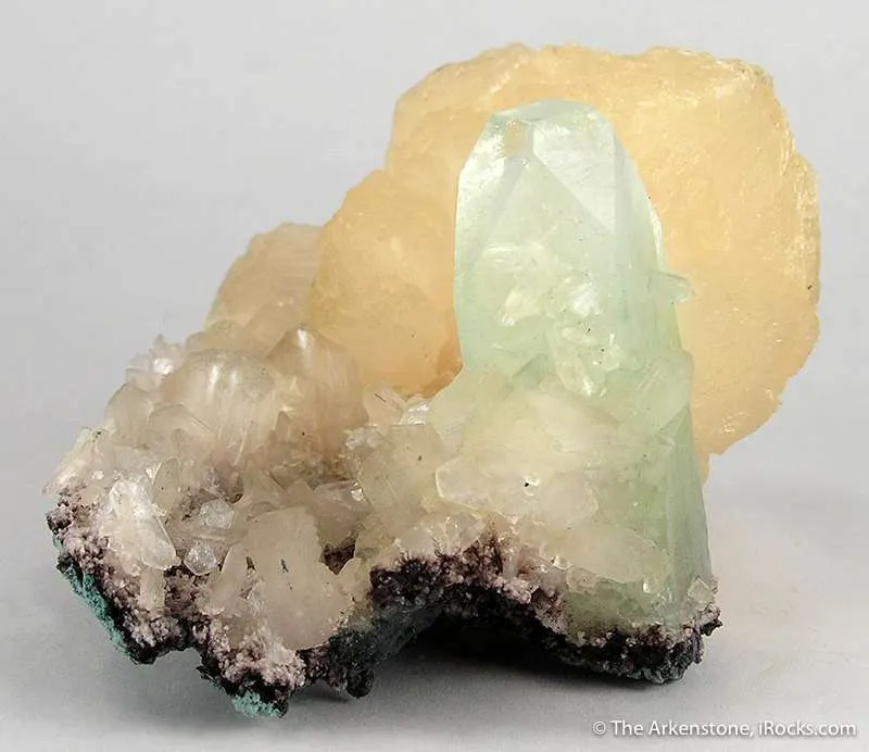Stilbite and Fluorapophyllite on Stilbite - image 4