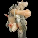 Stilbite and Heulandite on Quartz Var. Chalcedony - image 1