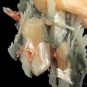 Stilbite and Heulandite on Quartz Var. Chalcedony - image 3