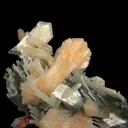 Stilbite and Heulandite on Quartz Var. Chalcedony - image 2