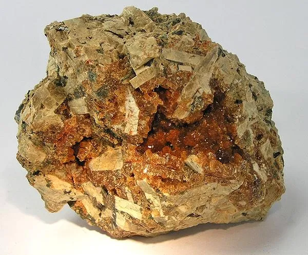 Stilbite, Biotite, Orthoclase image