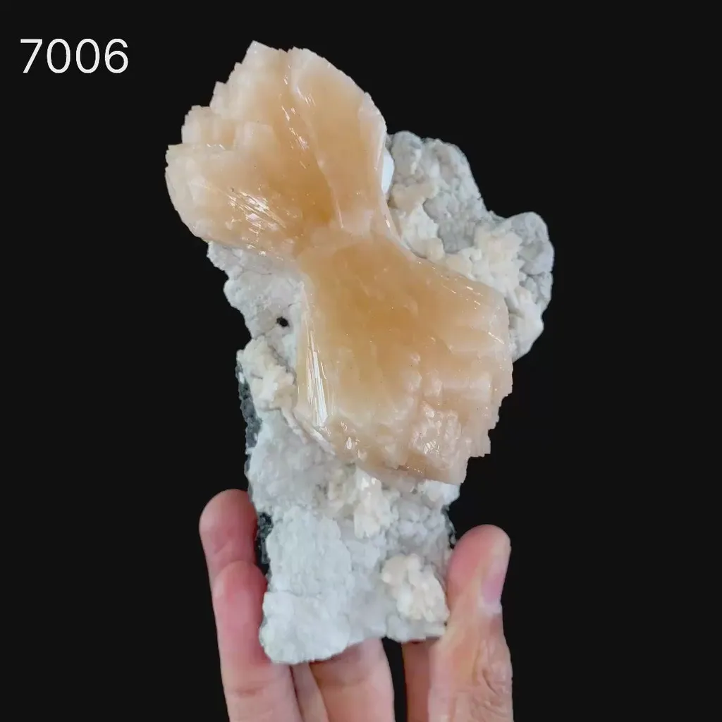 Stilbite Bow Free Standing Natural Mineral Specimen - image 6