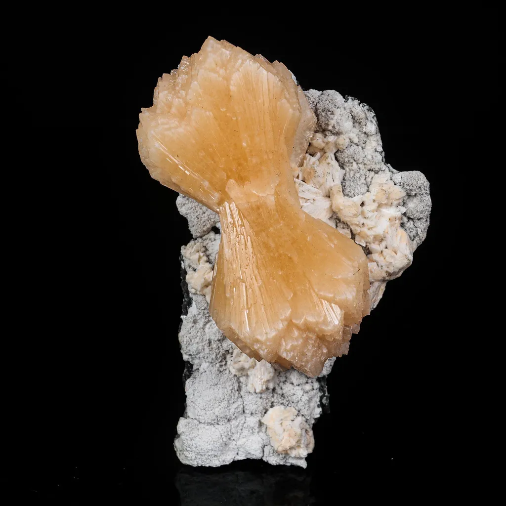 Stilbite Bow Free Standing Natural Mineral Specimen image