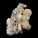 Stilbite Bow Shape Crystal on Heulandite Natural Mineral Specimen - image 4