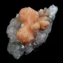 Stilbite Bow Shape on Gemmy Apophyllite Natural Mineral Specimen - image 4