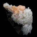 Stilbite Bow Shape on Gemmy Apophyllite Natural Mineral Specimen - image 6